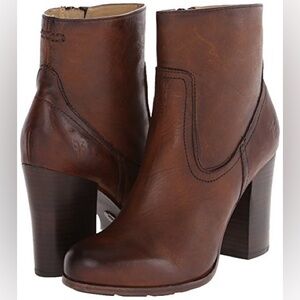 Frye Brown Heeled Boots